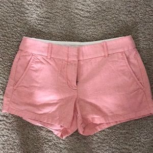J. Crew Factory Oxford pink shorts